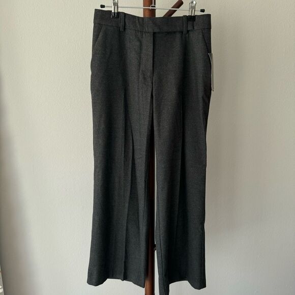 Zara Basic Wide Leg Ankle Pants - Charcoal - Picture 2 of 11